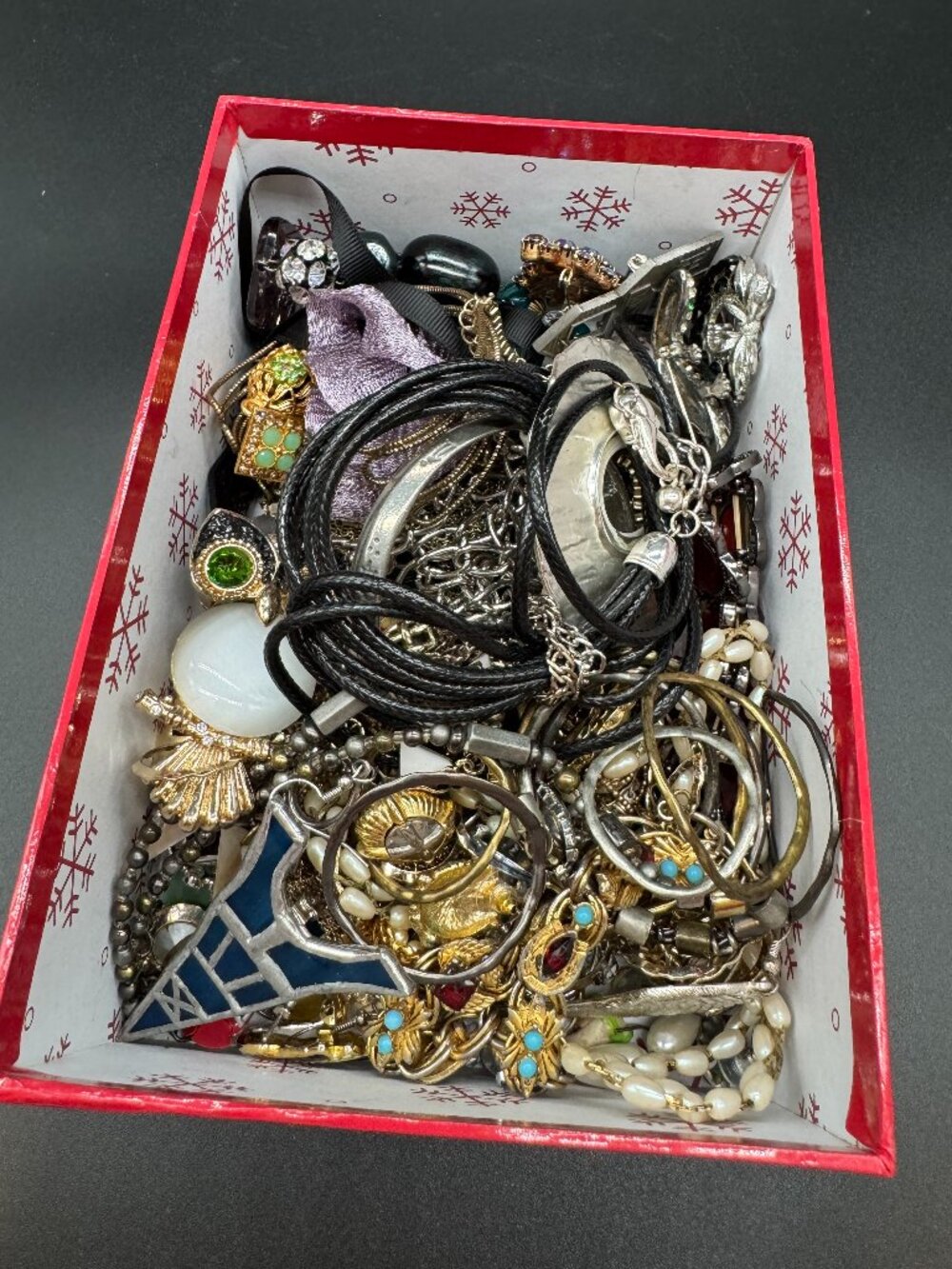 Jewelry 2 lbs Box Broken Crafting Vintage & Modern